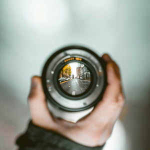 natural ways to improve focus and concentration, a street brought into sharp focus through a camera lens