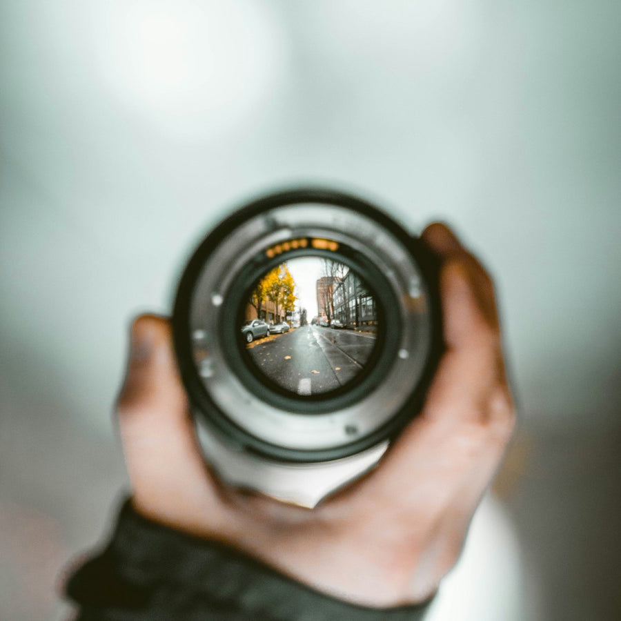 natural ways to improve focus and concentration, a street brought into sharp focus through a camera lens