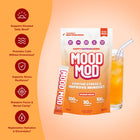 Mood Mod Orange Cream saffron drink benefits: elevated mood, calm without drowsiness, stress resilience, focus and mental clarity, hydration and electrolytes